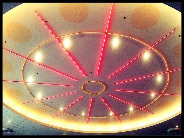 movie theater ceiling on Flickr.