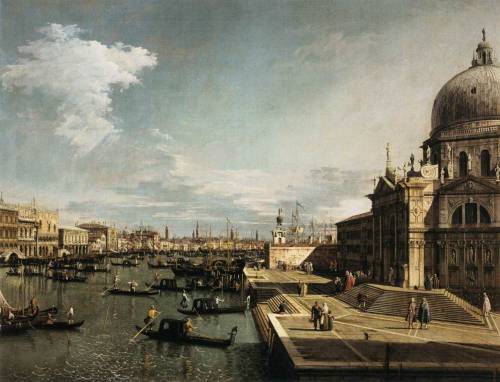 artoficeandfire: Braavos. (Giovanni Antonio Canal Canaletto, Entranceto the Grand Canal and the Chur