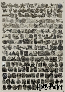 oprahforthewinfrey:  All the Mary GrandPré Harry Potter Chapter Illustrations in One Giant Image 