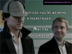 “I noticed you’re wearing a deerstalker.