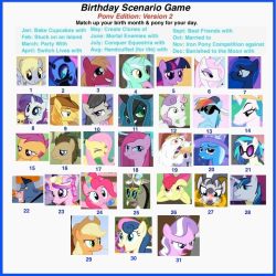 candycoats:  lethanvas:  spyrovisitsequestria:  red-delicious-pony:  flitterccmod:  Switch lives with Applejack? Ok.  Mortal enemies with Pinkie Pie. Oh god, do not want.  Party with Fluttershy. My kind of party.  switch place with pinkamena … shit