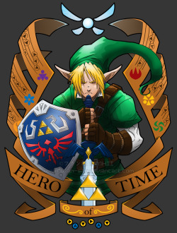 zeldafever:  .:Hero Of Time:. T-Shirt Design