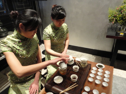 Kung Fu Kicking Gong Fu Tea
I have a funny story about misunderstandings about gong fu tea.
Tranquil Tuesdays was asked to present a traditional Chinese tea service for a big art cultural center opening event in Beijing sponsored by Hermes this past...