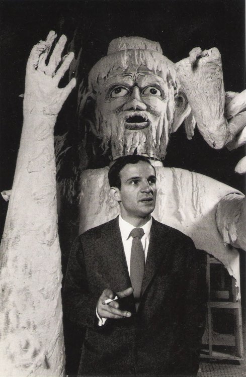 Henri Dauman (b. 1933), French film director François Truffaut with Georges Méli&