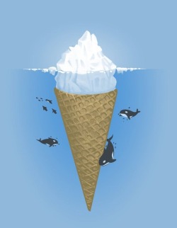 blessings-and-honour:  (via Illustration / Ice Cream Iceberg. Illustration by Nacho Diaz)