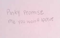 daddys-kitten89:  daddyspanks:  ???  I pinky promise Daddy. Forever and ever! Okay? 
