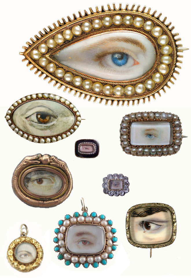 theoddmentemporium:  Lover’s Eyes Lover’s eyes are hand-painted portraits on