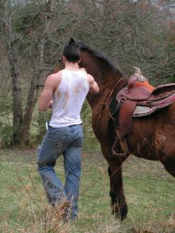 Something about jeans.  Often a person looks just as hot in them as they do naked.