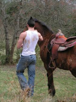 Something about jeans.  Often a person looks just as hot in them as they do naked.