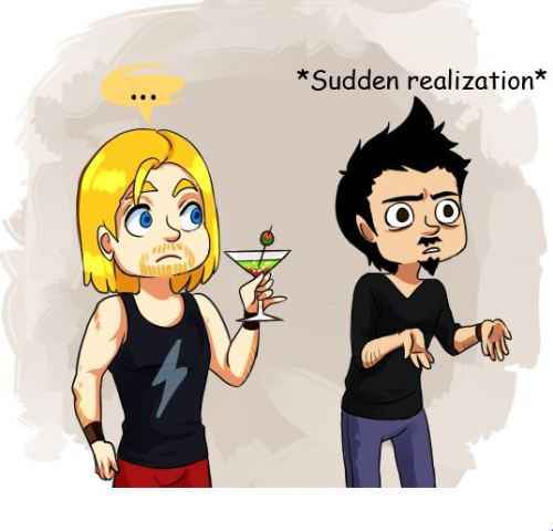 tonystarkrules:  When Tony lost his “Playboy” title just because of Gods with Awesome Hairs 