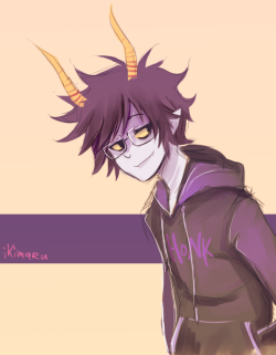  marshysharky asked you: your glasses!karkat was amazing ; v ; can we see a sexy glasses!gamzee? :3 eep thanks a lot! ;A; I don&rsquo;t know if this is sexy or not but I hope you like it sdfjs