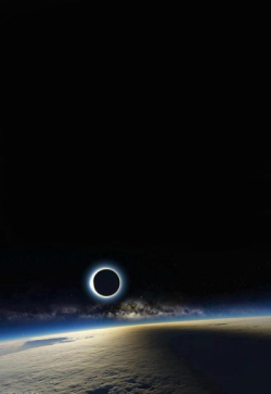 1 reactivating: The solar eclipse from space