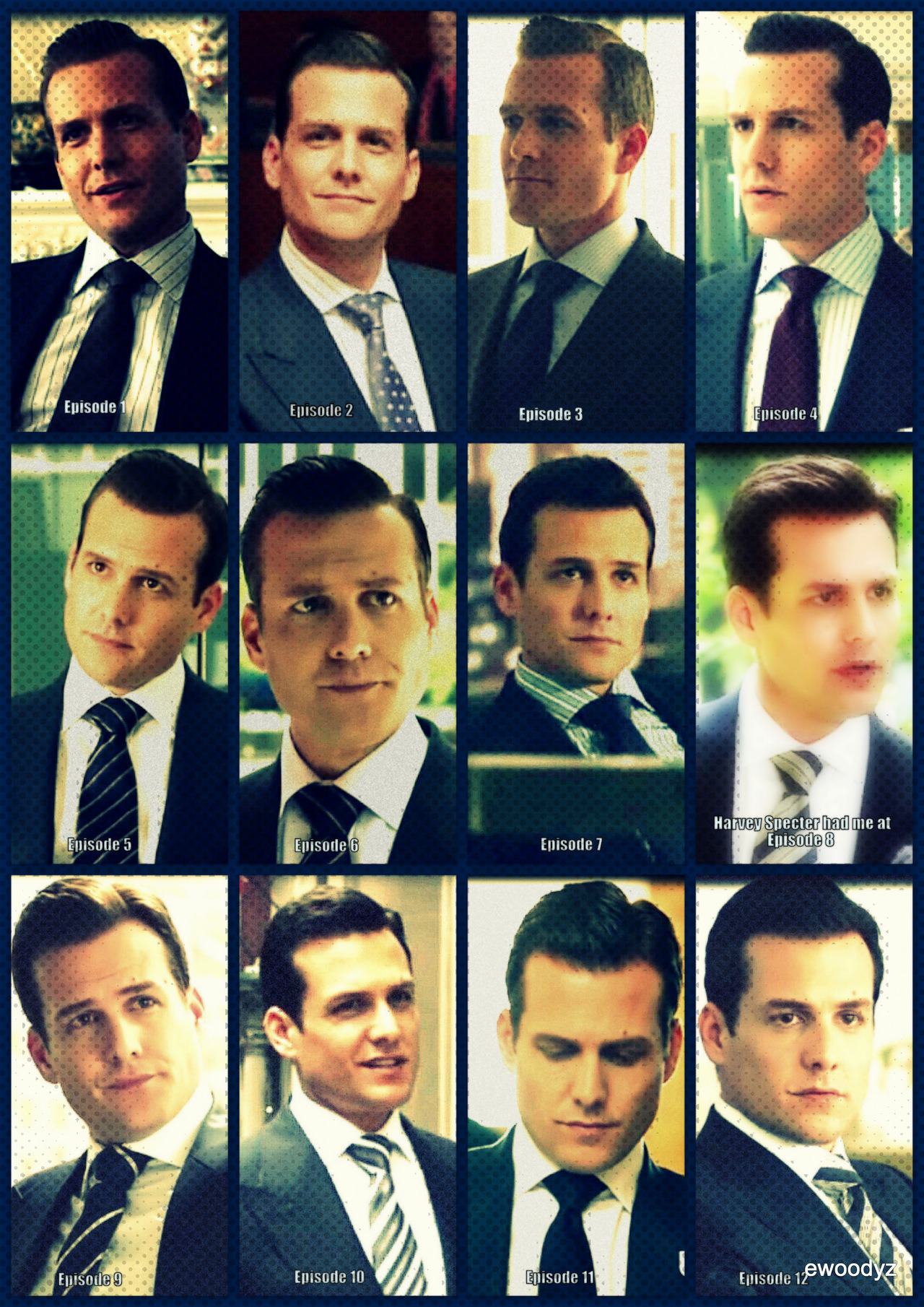 I'm just here for the pics and GIFs • Harvey's hair evolution Harvey Specter  had me at...