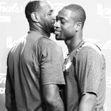 lebronsjames:  Nine pictures of Dwyane Wade and LeBron James↳“LeBron brings out