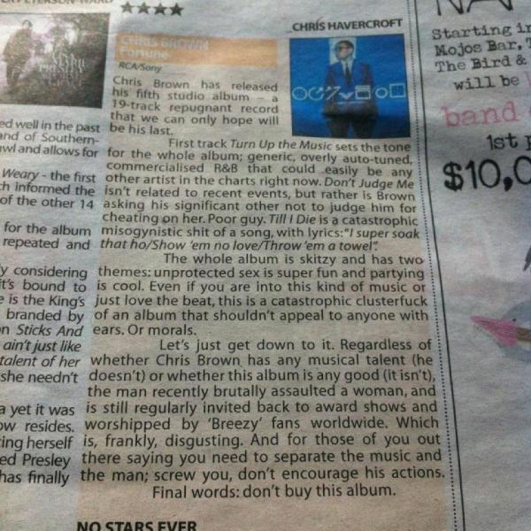 tyleroakley:  And that’s how you review a Chris Brown album.