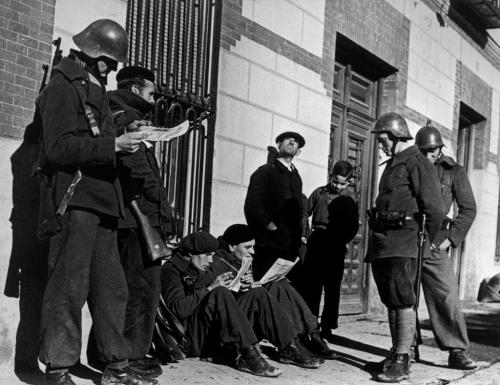 operationbarbarossa: German members of the International Brigades; Madrid, Spain - November 1936 Pho