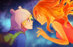 kelly-johanna:  Finn and Flame Princess by