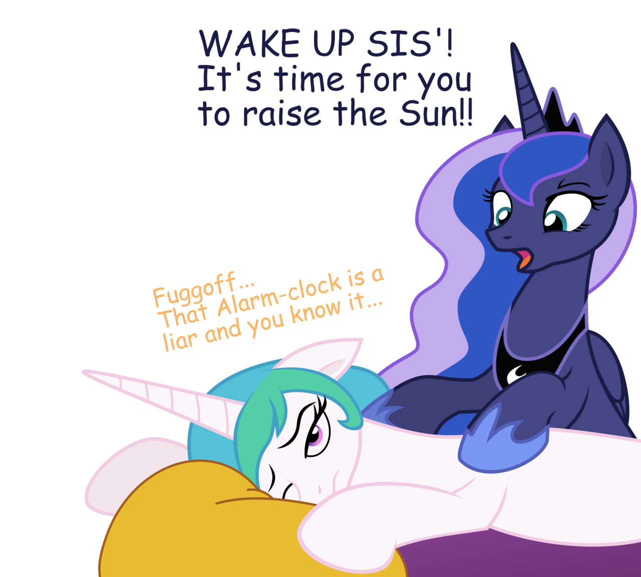 theponyartcollection:  The Morning is Evil by ~MamandilrincessLuna, 