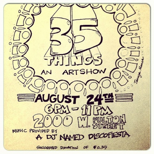 My next gig. Mawasi’s 35th Bornday celebration/art show. If you can I would love to see you there. #AiMuP (Taken with Instagram)