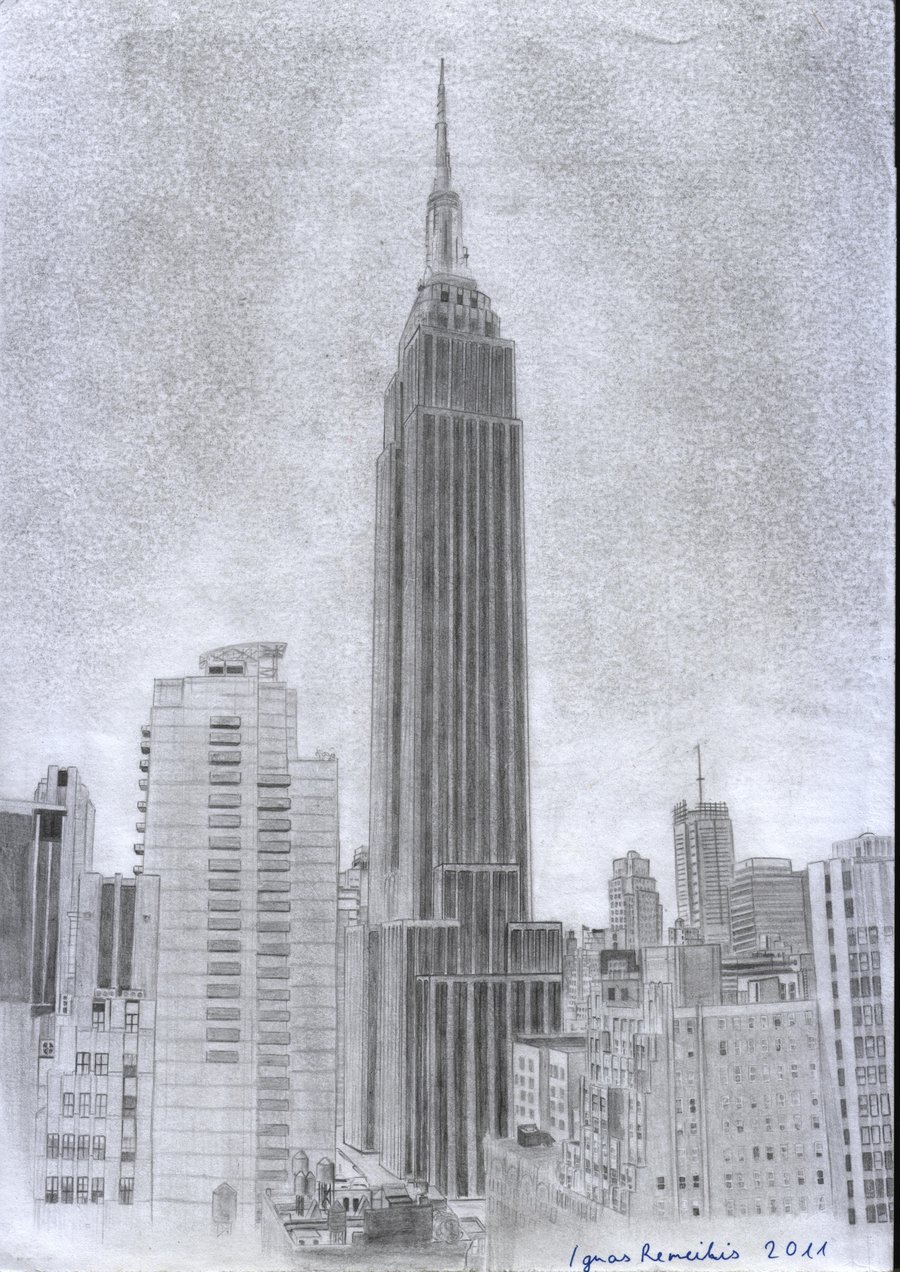 Empire State Building  Drawing Skill