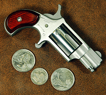 In my opinion the greatest handgun ever… The North American Arms .22 Mini Revolver.Probably t