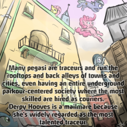 mlp-headcanons:  Personally, this is by far one of my favorite heacanons, as I practice Parkour. ~ allanime01  This is also my favorite headcanon, seeing as how i freerun as well.