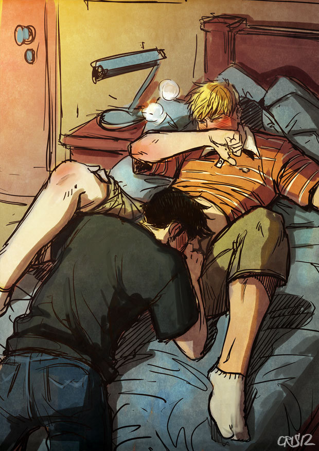 cris-art:  Quick drawing of Billy and Teddy, I’m sorry It’s not a decent fan