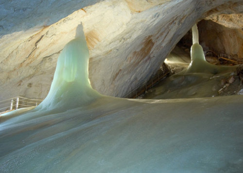     Eisriesenwelt, in Werfen, Austria is the largest ice cave in the world, over 40 kilome