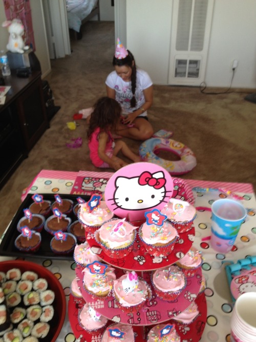 benjiwithak:  My cousin, friends and family were ever so kind to throw Silk her first Hello Kitty Party (July 14th to be exact). It was a long time in the making because she’s always liked Hello Kitty and would always ask if she could have a celebration