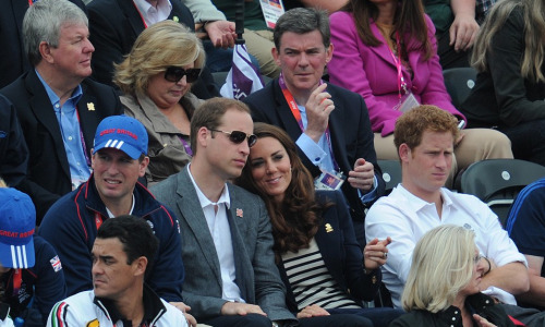 royalwatcher: Members of the British Royal Family cheer on Zara Phillips and other athletes in Grea