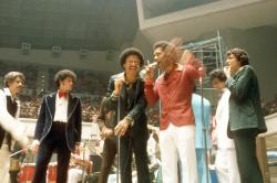 sonamos:  la fania L to R: johnny pacheco, izzy sanabria, justo betancourt, cheo feliciano, ismael miranda, hector lavoe 