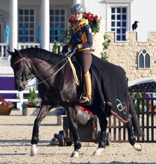 pipapir:  Morgan Barbançon of Spain, the youngest rider in the dressage competition at age 19
