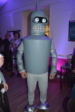 My Dad dressed up as Bender from Futurama