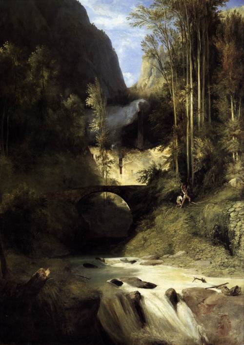 Karl Blechen. Gorge at Amalfi. 1831.