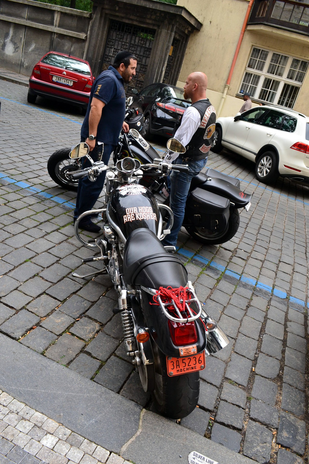 Okay, so this photo was not in fact taken in Israel, but that’s what makes it all the more interesting…
I was in Prague a few weeks ago traveling and visiting a friend when I came upon a pretty photo-worthy situation. In this photo are two motorcycle...