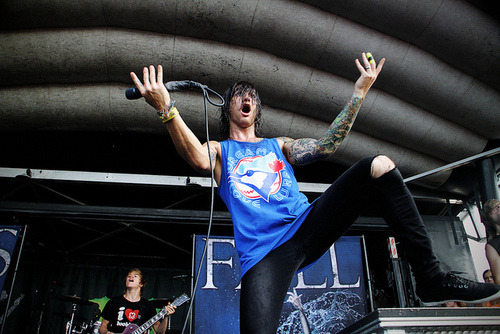 datwillow:  At the beginning of blessthefall’s performance, the lead singer asked