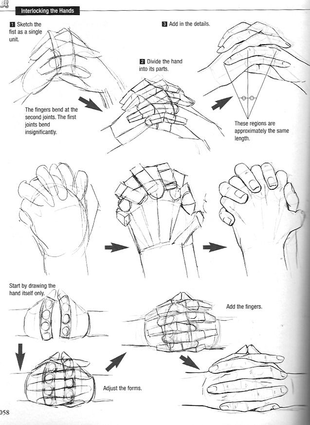 fungii:  The book does have a basic breakdown of the hands, but I felt that references