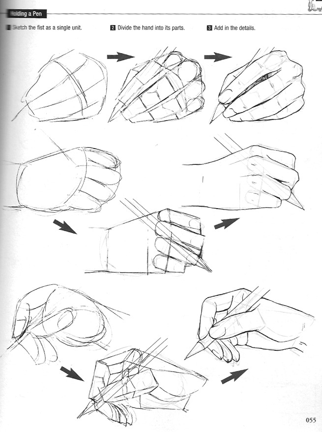 fungii:  The book does have a basic breakdown of the hands, but I felt that references