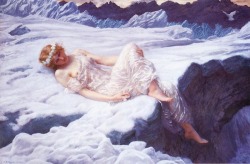 pre-raphaelisme:Heart of Snow by Edward Robert