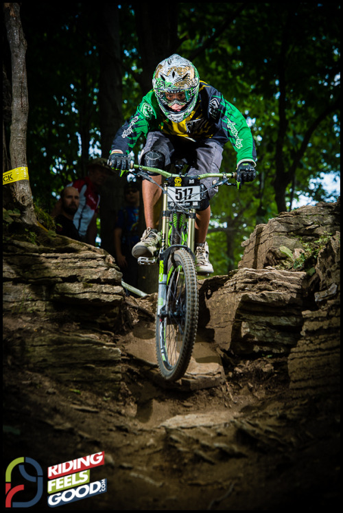 wellllhello:Me during my race at blue mountain going though the first rock garden!