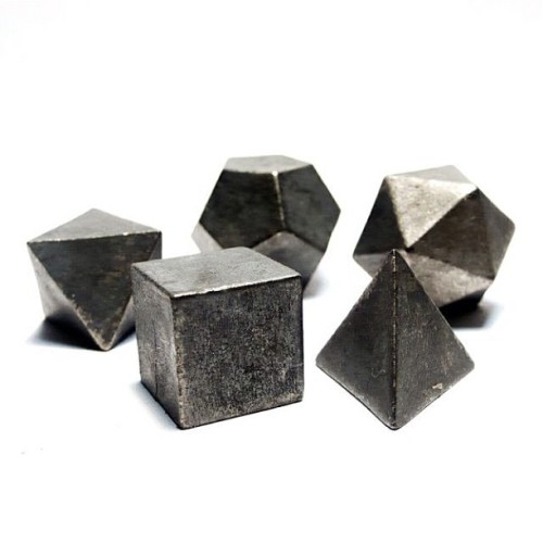 occulter:  Limited Edition Platonic Solid Sets by @bsps001 now up for grabs at shop.occulter.org/pro