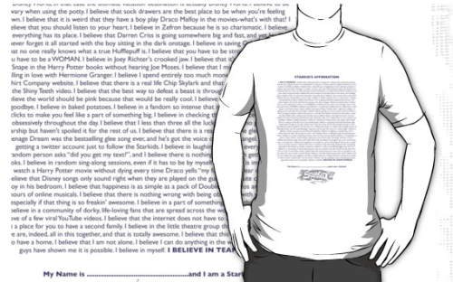 biggestnerd: The Starkid Affirmation t-shirt is for sale  on redbubble!