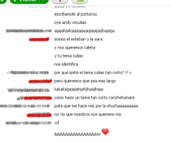 mimentalidadsigueactiva:  &lt;3 ! es lo mas hermoso de la vida   hahahahhahahaaaaa nuestra carta a portavoz XDDDDDD ajajaajjaja ctm poto hermoso &lt;3