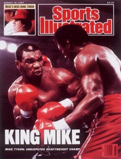 25 YEARS AGO TODAY |8/1/87| Mike Tyson defeated Tony Tucker and became the first heavyweight to own all three major belts – WBA, WBC, and IBF – at the same time.