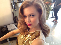 flarefashion:  On-Set with Lindsey Wixson -