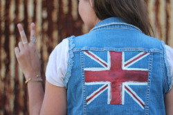 freepeople:  DIY Olympic Denim Vest - and