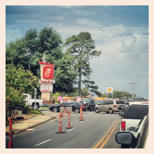 Traffic jam at @chickfila on Markham. #tcot (Taken with Instagram at Chick-fil-A)