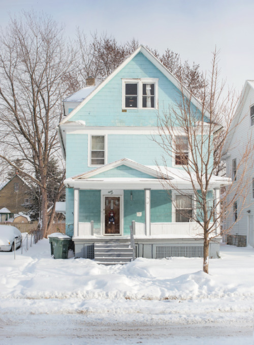 Porn elijahj:  sky blue house, Rochester, NY, photos