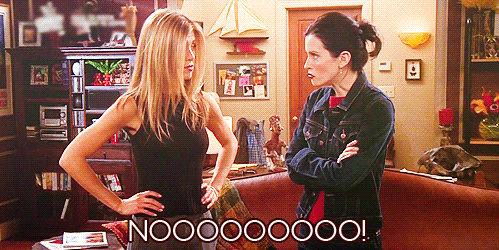 centrlperk-blog:  Rach and Mon use each other’s catchphrases. 