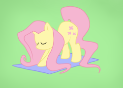 Dreamingdusk:  Trainbowdash:  Oh Look It’s Fluttershy Doing Some Yoga   “And,
